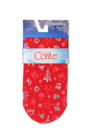 Socks Conte Fantasy 122 - New Year's Designs - By Baano