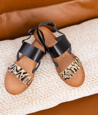 Waco Sandal in Black Naughty Monkey