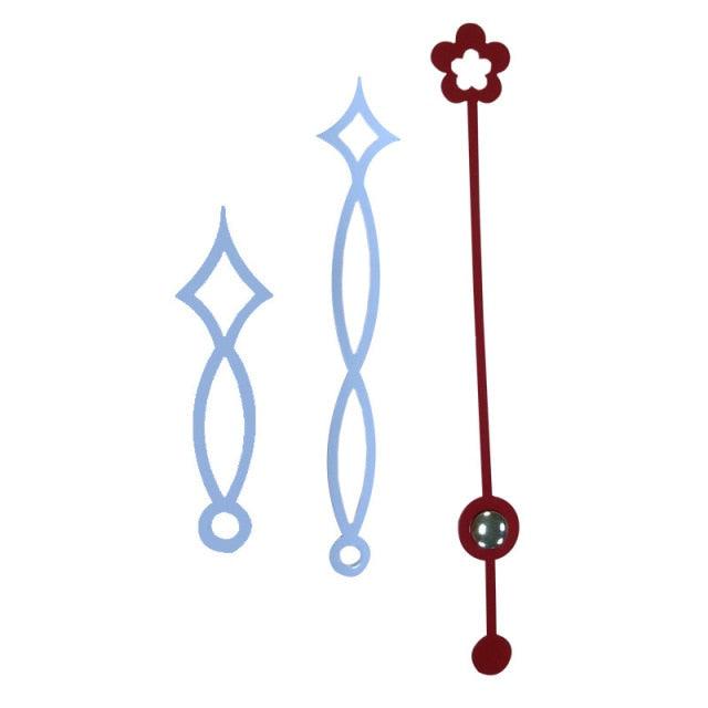 Wall Clock Pointer Clock Watch Kit Accessories 3D Clock Hands Wall Clock for Kitchen Office and Home Art Decor Quartz Clock Movement Mechanism Accessories  Needle Pointer Large Wall Clocks Quartz Stevvex