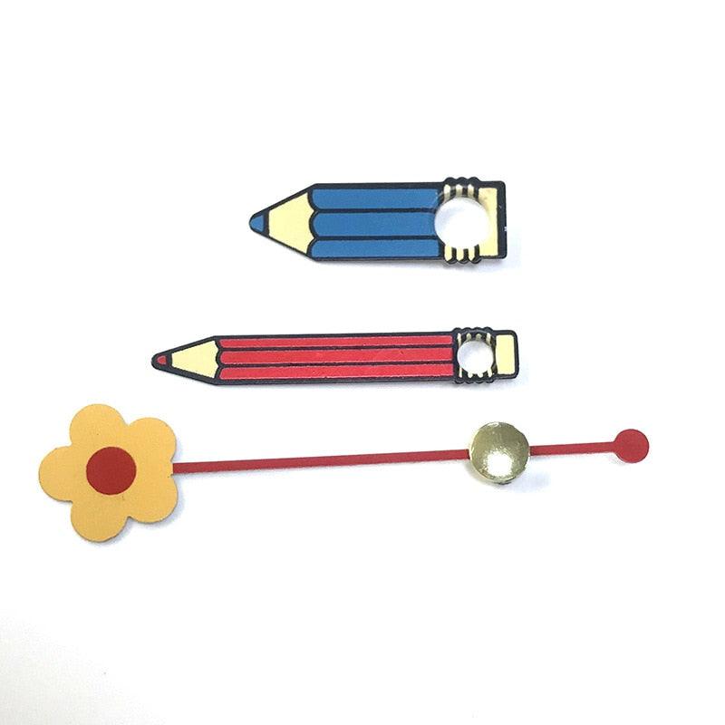 Wall Clock Pointer Clock Watch Kit Accessories 3D Clock Hands Wall Clock for Kitchen Office and Home Art Decor Quartz Clock Movement Mechanism Accessories  Needle Pointer Large Wall Clocks Quartz Stevvex