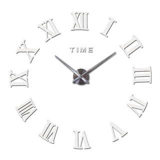 Wall Clock Promotion New Home Decor Large Roman Mirror 3D Wall Clock Mirror Surface Decorative Clock Large Wall Sticker Clock for Living Room Bedroom Office Home Decorations Fashion  Modern Quartz Clocks Living Room  Sticker Watch Stevvex