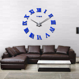 Wall Clock Promotion New Home Decor Large Roman Mirror 3D Wall Clock Mirror Surface Decorative Clock Large Wall Sticker Clock for Living Room Bedroom Office Home Decorations Fashion  Modern Quartz Clocks Living Room  Sticker Watch Stevvex