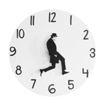 Wall Clock Silly Walk Wall Clock Comedy Creative Artwork Sweep Seconds Silent Funny Modern Silent Wall Watch Clock for Living Room Decor  Comedian Home Decor Novelty Wall Watch Funny Walking Silent Mute Clock Stevvex
