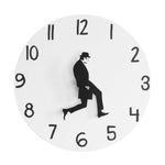 Wall Clock Silly Walk Wall Clock Comedy Creative Artwork Sweep Seconds Silent Funny Modern Silent Wall Watch Clock for Living Room Decor  Comedian Home Decor Novelty Wall Watch Funny Walking Silent Mute Clock Stevvex