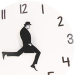 Wall Clock Silly Walk Wall Clock Comedy Creative Artwork Sweep Seconds Silent Funny Modern Silent Wall Watch Clock for Living Room Decor  Comedian Home Decor Novelty Wall Watch Funny Walking Silent Mute Clock Stevvex