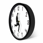 Wall Clock Silly Walk Wall Clock Comedy Creative Artwork Sweep Seconds Silent Funny Modern Silent Wall Watch Clock for Living Room Decor  Comedian Home Decor Novelty Wall Watch Funny Walking Silent Mute Clock Stevvex