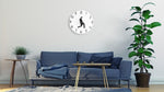 Wall Clock Silly Walk Wall Clock Comedy Creative Artwork Sweep Seconds Silent Funny Modern Silent Wall Watch Clock for Living Room Decor  Comedian Home Decor Novelty Wall Watch Funny Walking Silent Mute Clock Stevvex