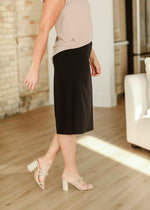 Wanda Classic Pencil Midi Skirt