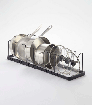 Adjustable Pot Lid Organizer - Steel - By Baano