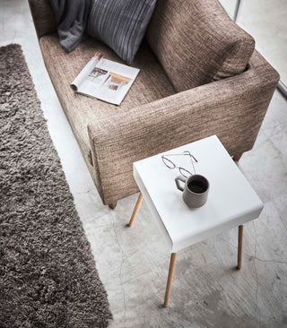 Storage Table - Tall (23" H)  - Steel + Wood - By Baano