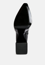 Whippers Patent Pu High Platform Ankle Boots