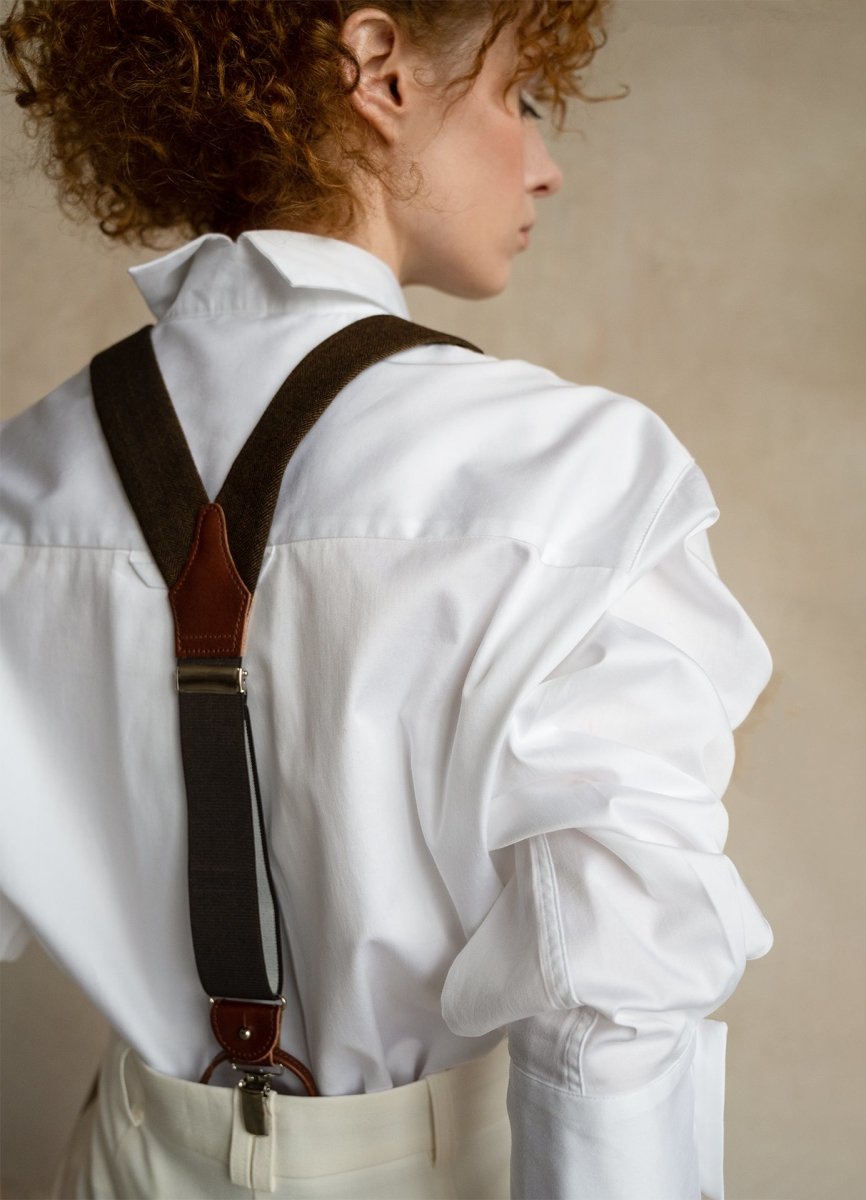 Seconda Oversized White Cotton Business Shirt ETNA