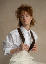 Seconda Oversized White Cotton Business Shirt ETNA