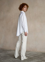 Seconda Oversized White Cotton Business Shirt ETNA
