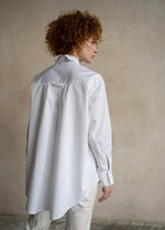 Seconda Oversized White Cotton Business Shirt ETNA