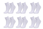 98% Organic Cotton Luxury Women's Socks 6-Pack.
