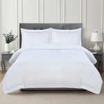 600 Thread Count Framed Sateen Embroidered Cotton Duvet Set