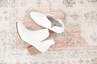 Fiera Glitter Booties in White - By Baano