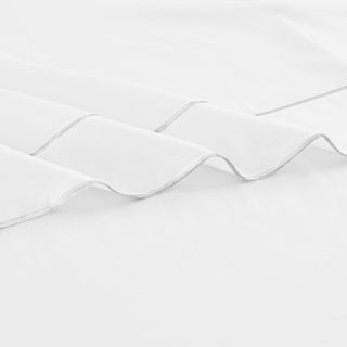 600 Thread Count Framed Sateen Embroidered Cotton Sheet Set