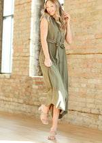 Willow Linen Midi Dress