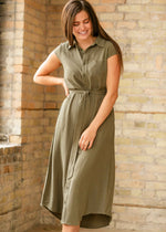 Willow Linen Midi Dress