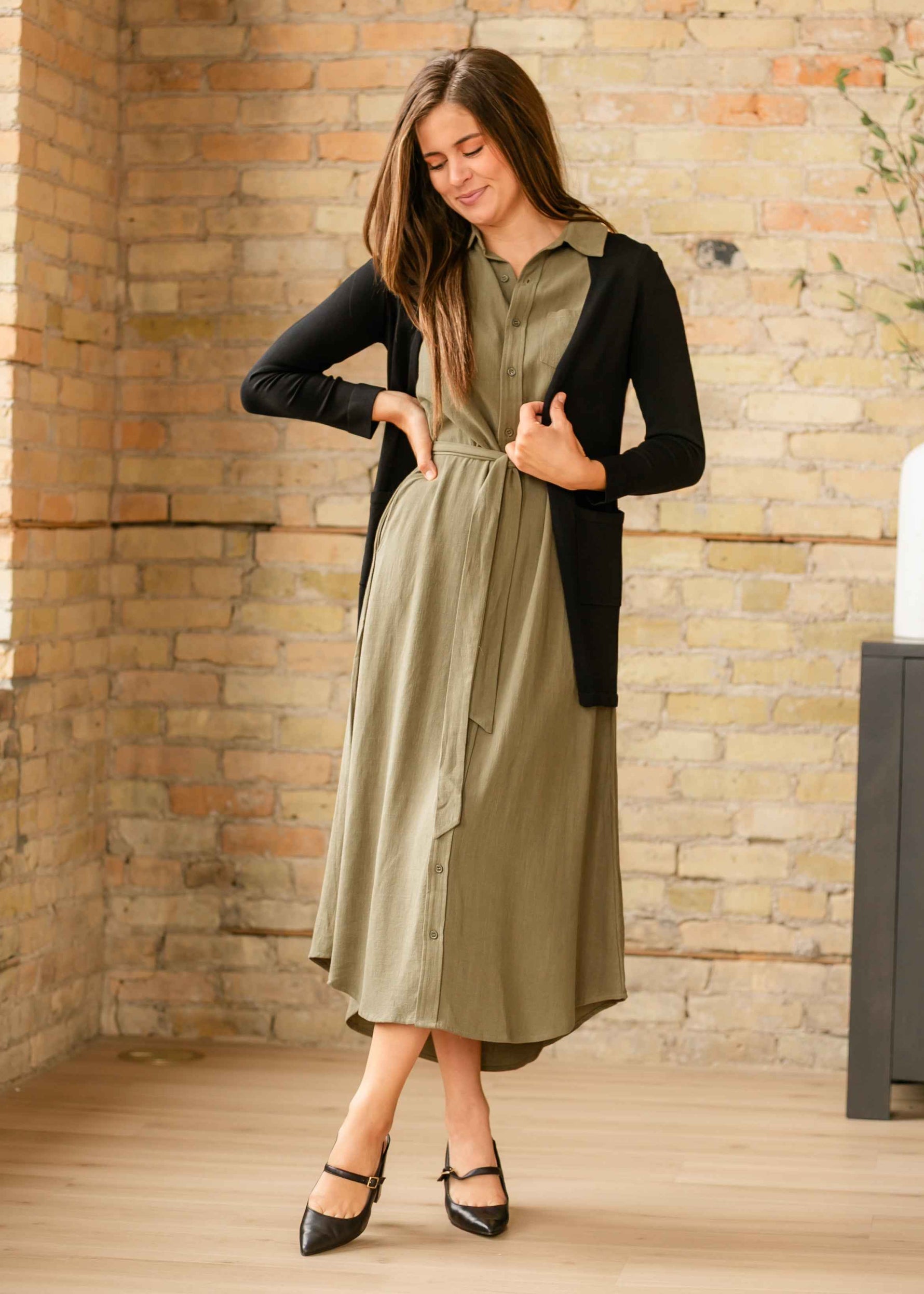 Willow Linen Midi Dress