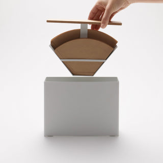 Coffee Filter Case - Size 04 - Steel + Wood - By Baano