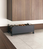 Rolling Shoe Rack (9" H)  - Steel - By Baano