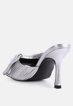 Wonderbuz High Heeled Bow Slider Sandals