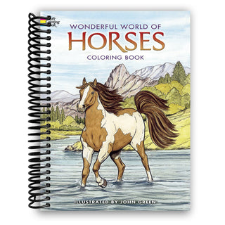 Wonderful World of Horses Coloring Book (Spiral Bound) - By Baano