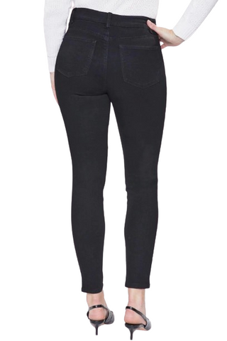 Royalty For Me By YMI High- Rise Skinny 1 Button Zipper Closure Belt Hoop Pockets Denim - By Baano