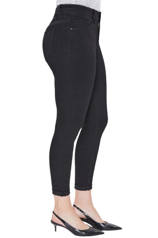 Royalty For Me By YMI High Rise Belt Hoop Pockets 2 Button Zipper Closure Denim Pants - By Baano