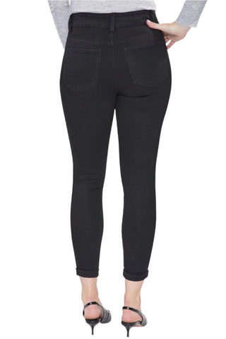 Royalty For Me By YMI High Rise Belt Hoop Pockets 2 Button Zipper Closure Denim Pants - By Baano