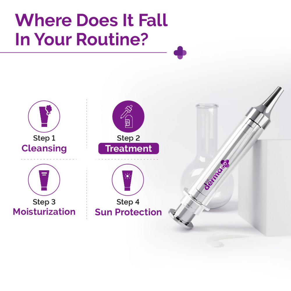 The Derma Co 50000 PPM Vitamin C Microneedle Face Serum Shot for Bright & Glowing Skin