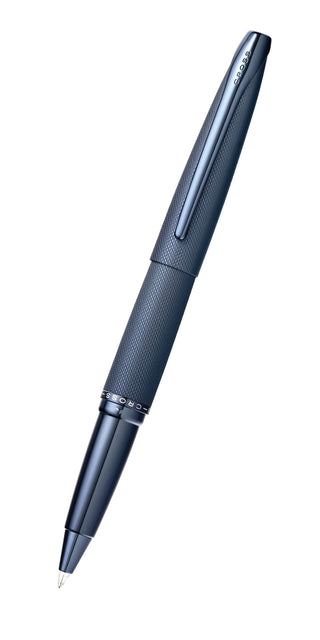 ATX® Sandblasted Dark Blue Rollerball Pen - By Baano