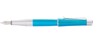 Beverly Translucent Teal Lacquer Fountain Pen - By Baano
