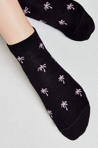 Cotton Ankle Socks Conte Active - 589 Palm Trees - By Baano