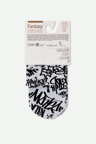 Socks Conte Fantasy - Graffiti Pattern - By Baano