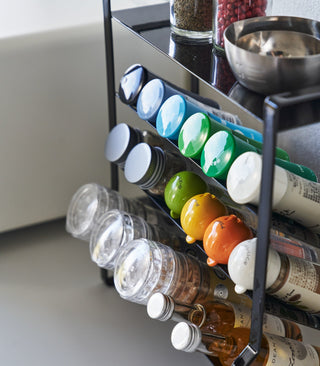 Four-Tier Slim Spice Rack - Steel - By Baano