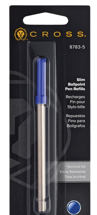 Slim Ballpoint Pen Refill - Blue - Single Pack - By Baano