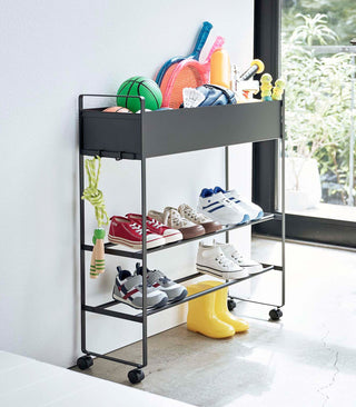Entryway Storage Cart (29.33" H)  - Steel - By Baano