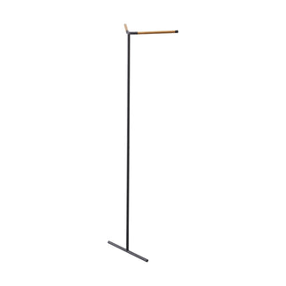 Corner Leaning Coat Hanger (63" H)  - Steel + Wood - By Baano