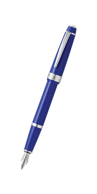 Bailey Light™ Polished Blue Resin Fine Nib Fountain Pen - By Baano