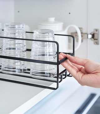 Glass and Mug Cabinet Organizer - Steel - By Baano