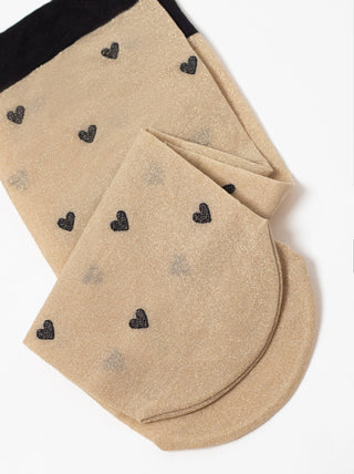 Shimmering Socks Conte Fantasy - "Hearts" Designs - By Baano