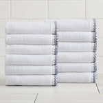 Cotton Border-Stitched 6-Piece Towel Set - Valery Collection