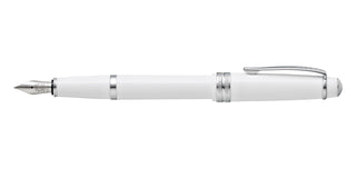 Bailey Light™ Polished White Resin Medium Nib Fountain Pen - By Baano