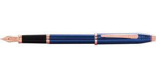 Century® II Translucent Cobalt Blue Lacquer Medium Nib Fountain Pen - By Baano