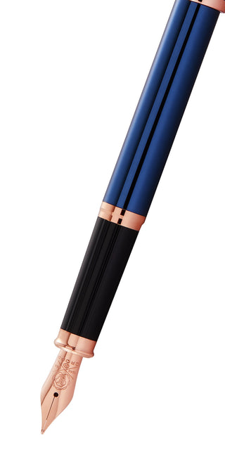 Century® II Translucent Cobalt Blue Lacquer Medium Nib Fountain Pen - By Baano