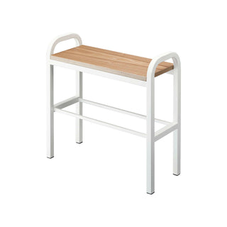 Shoe Organizer & Bench (18" H)  - Steel + Wood - By Baano
